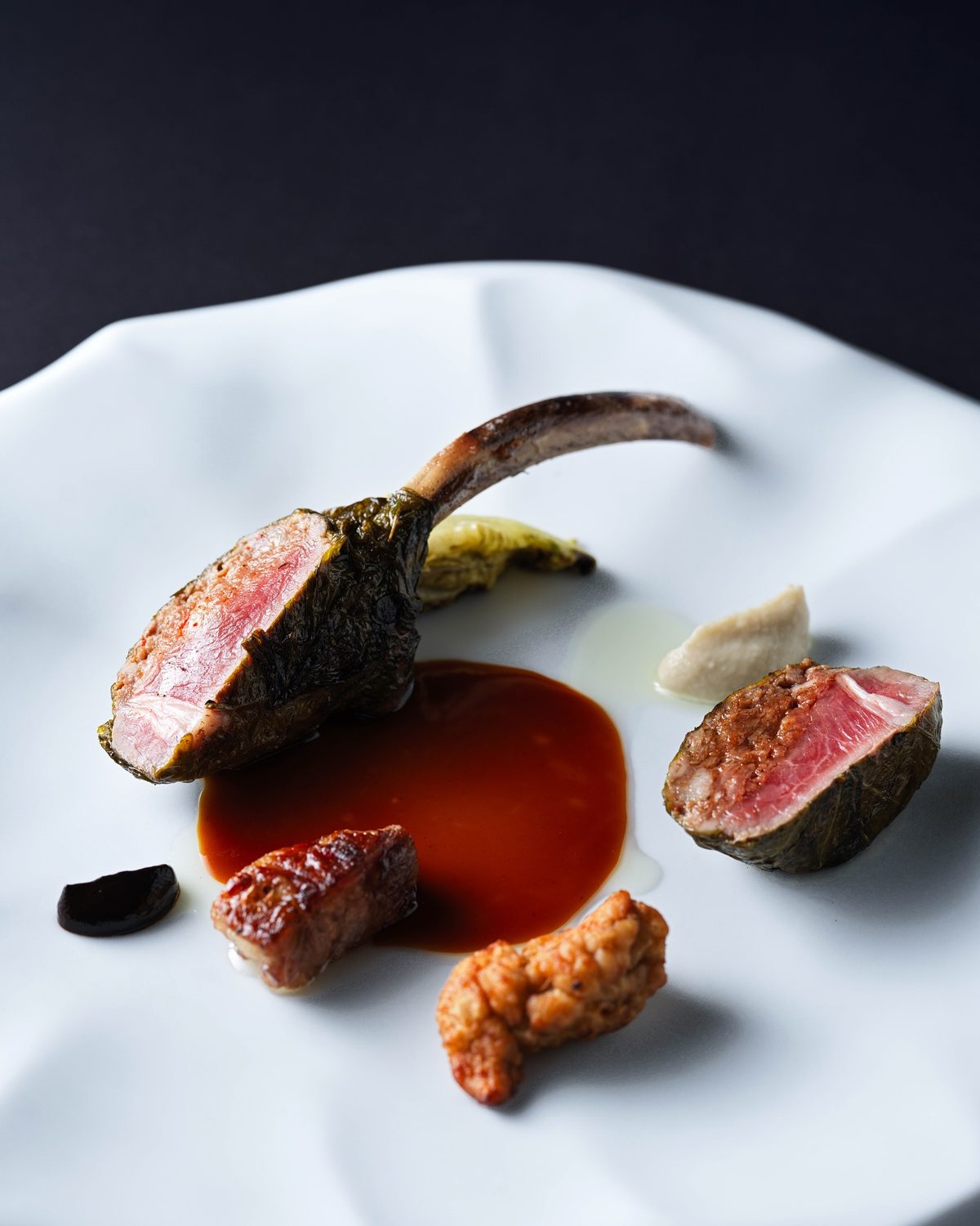 Lamb / Harissa / Pepper leaf